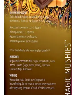 Magic Mushroom Gold Caramel Chocolate Bars – Milk psilocybin Edible Bars